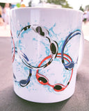 Swim goggles, swimmer triathlon triathlete mug coffee mug swim  swimmer christmas gift, swim coach gift - FlipTurnTags
