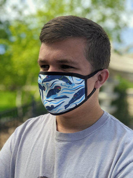 Four Stroke  Swim Face Mask, super soft, US ship