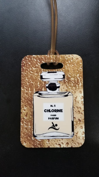Chlorine is my Perfume Swim Bag Tag Triathlon Bag Tag