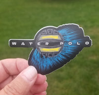 WATER POLO sticker, vinyl, waterproof