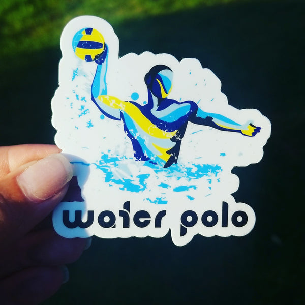 WATER POLO sticker, vinyl, waterproof PLAYER