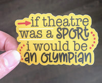 Olympic Sport Theater Theatre sticker, vinyl, waterproof