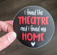 Theatre Love Drama Theater Theatre sticker, vinyl, waterproof