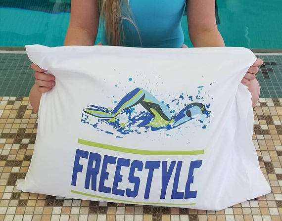 Freestyle Custom Swim Pillow Case - FlipTurnTags