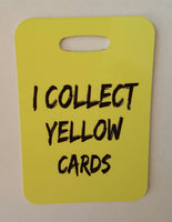 SOCCER Bag tag, I collect yellow cards, soccer gift Luggage Tag - FlipTurnTags