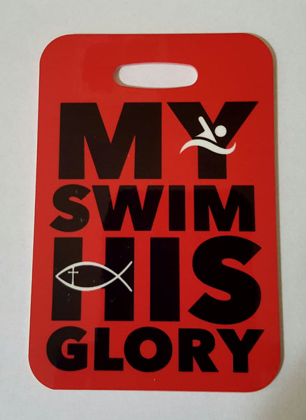 A Swimmer's Prayer "My Swim His Glory" Swim Bag Tag - FlipTurnTags