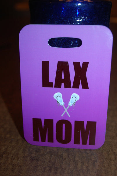 Lacrosse LAX MOM Tag Luggage Tag - FlipTurnTags