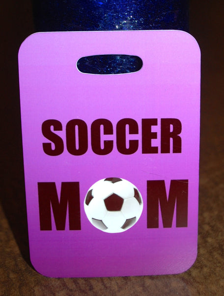 Soccer Mom Soccer Bag Tag Luggage Tag - FlipTurnTags