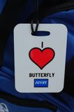 I "Heart" Butterfly Swim Bag Tag, Sport Bag Tag, Swim Team Bag Tag, Swim Party favor - FlipTurnTags