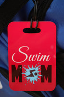 Swim Mom Swim Bag Tag, Sport Bag Tag, Swim Team Bag Tag - FlipTurnTags