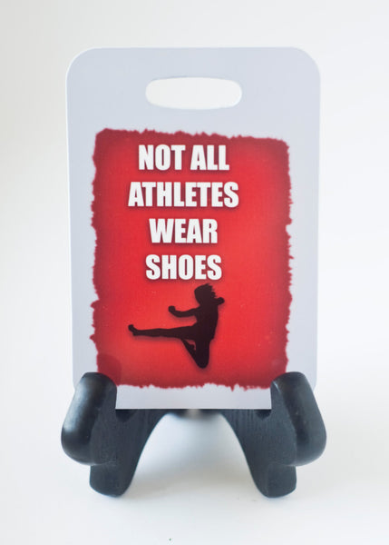 Not All Athletes Wear Shoes Karate Bag Tag - FlipTurnTags