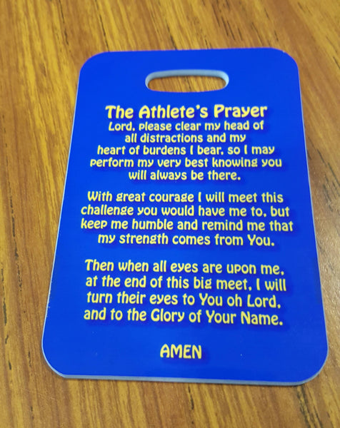 An Athlete's Prayer Swim Bag Tag - FlipTurnTags