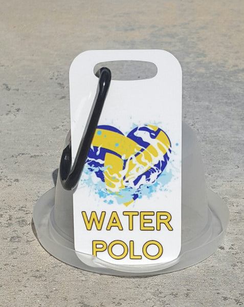 Heart Water Polo Bag Tag - FlipTurnTags