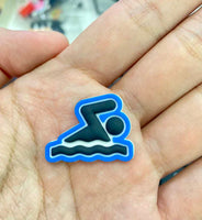 Swimmer Charm for Croc Shoes