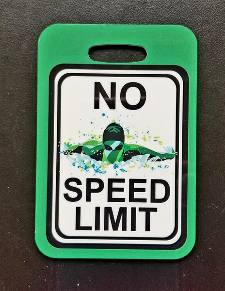No Speed Limit Swim Bag Tag